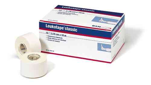 Leukotape Classic, weiß 10 m x 3,75 cm, 12er Box